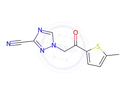 Chemical structure of 1-(2-(5-Methylthiophen-2-yl)-2-oxoethyl)-1h-1,2,4-triazole-3-carbonitrile