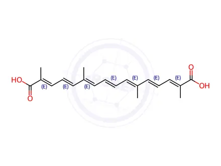 Chemical structure of Crocetin