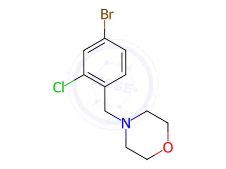 Chemical structure of 4-(4-Bromo-2-chlorobenzyl)morpholine