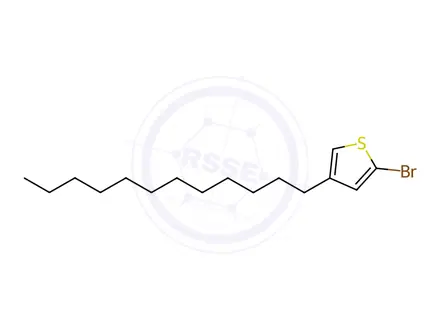 Chemical structure of Thiophene, 2-bromo-4-dodecyl-