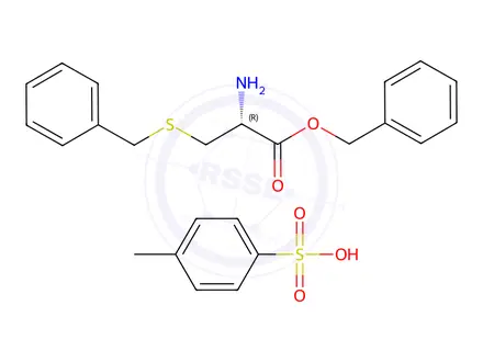 Chemical structure of S-benzylcysteine benzyl ester p-toluenesulfonate