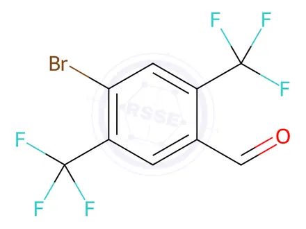 Chemical structure of 4-Bromo-2,5-bis(trifluoromethyl)benzaldehyde