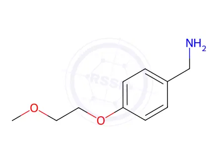 Chemical structure of 1-[4-(2-Methoxyethoxy)phenyl]methanamine