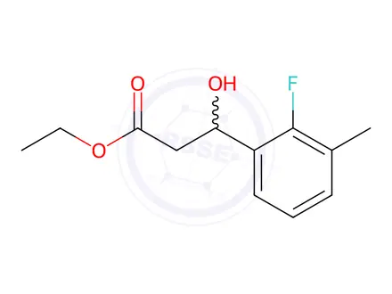 Chemical structure of Ethyl 2-fluoro-β-hydroxy-3-methylbenzenepropanoate