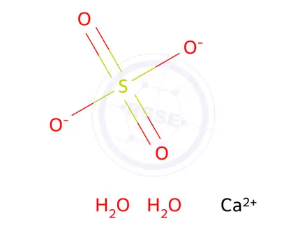 Chemical structure of CALCIUM SULFATE HEMIHYDRATE