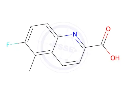 Chemical structure of 6-Fluoro-5-methylquinoline-2-carboxylic acid