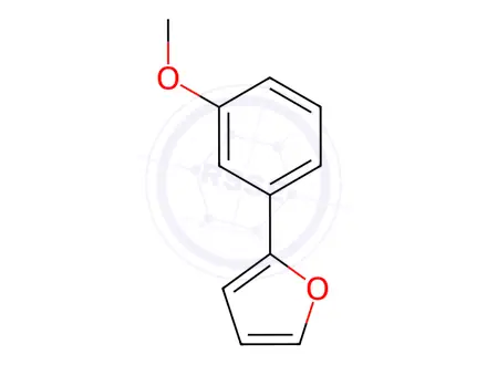 Chemical structure of 2-(3-Methoxy phenyl)furan