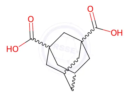Chemical structure of 1,3-Adamantanedicarboxylic acid