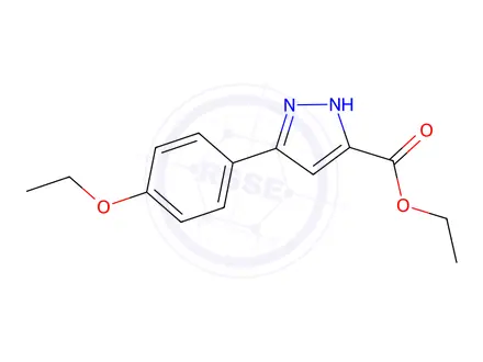 Chemical structure of Ethyl 5-(4-ethoxyphenyl)-1H-pyrazole-3-carboxylate