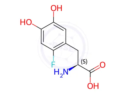 Chemical structure of 6-Fluoro L-DOP