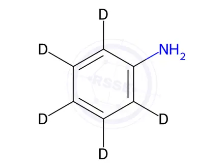 Chemical structure of Aniline-D5 in dichloromethane