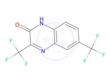 Chemical structure of 3,6-Bis(trifluoromethyl)-1,2-dihydroquinoxalin-2-one