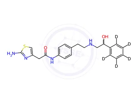 Chemical structure of Racemic Mirabegron D5