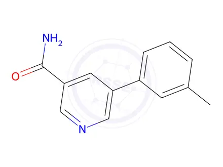 Chemical structure of 5-(m-Tolyl)nicotinamide