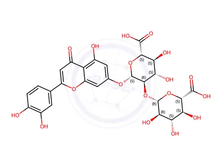 Chemical structure of Luteolin 7-diglucuronide