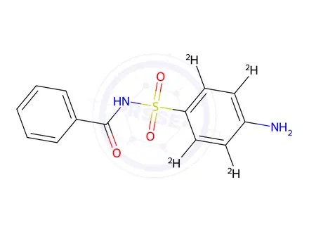 Chemical structure of Sulfabenzamide-D4