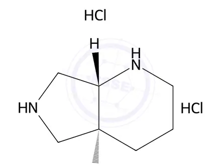 Chemical structure of (4aS,7aR)-Octahydro-1H-pyrrolo[3,4-b]pyridine Dihydrochloride