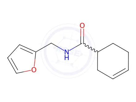 Chemical structure of N-(Furan-2-ylmethyl)cyclohex-3-ene-1-carboxamide