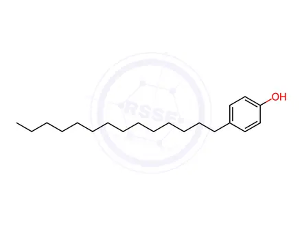 Chemical structure of 4-tetradecylphenol