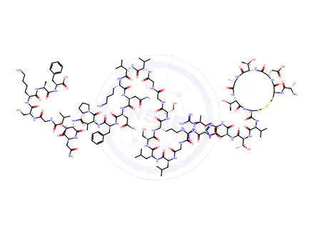 Chemical structure of Calcitonin gene-related peptide