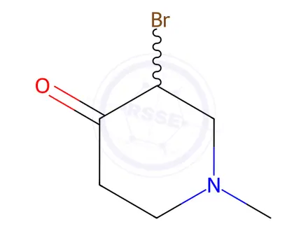 Chemical structure of 3-Bromo-1-methylpiperidin-4-one