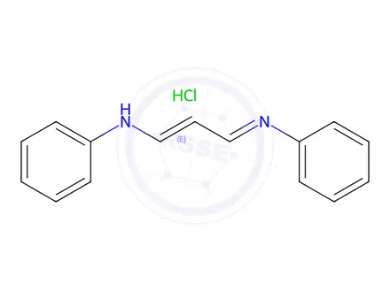 Chemical structure of N-[3-(PHENYLAMINO)-2-PROPENYLIDENE]ANILINE MONOHYDROCHLORIDE