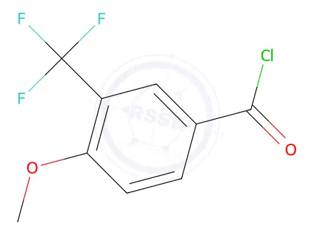 Chemical structure of 4-Methoxy-3-(trifluoromethyl)benzoyl Chloride