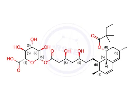 Chemical structure of Simvastatin Acyl-ß-D-glucuronide
