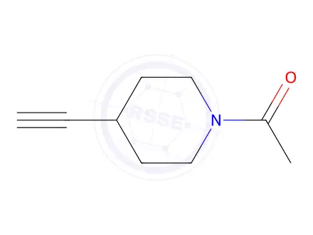 Chemical structure of 1-(4-Ethynylpiperidin-1-yl)ethan-1-one