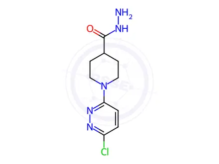 Chemical structure of 1-(6-chloro-3-pyridazinyl)-4-piperidinecarbohydrazide