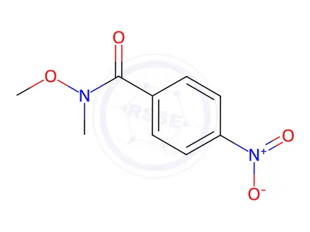 Chemical structure of N-Methoxy-N-methyl-4-nitrobenzamide