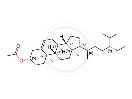 Chemical structure of β-Sitosterol Acetate