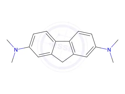 Chemical structure of 9H-Fluorene-2,7-diaMine, N2,N2,N7,N7-tetraMethyl-