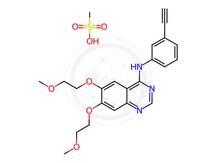 Chemical structure of Erlotinib Mesylate