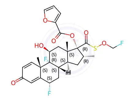 Chemical structure of Fluticasone Propionate Impurity 52