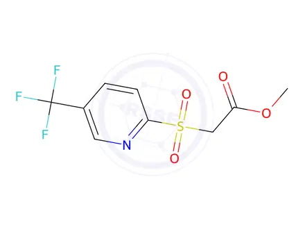 Chemical structure of METHYL 2-[[5-(TRIFLUOROMETHYL)-2-PYRIDYL]SULFONYL]ACETATE