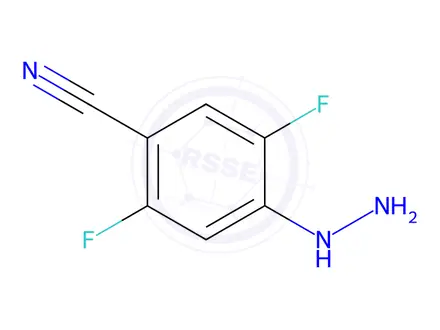 Chemical structure of 2,5-Difluoro-4-hydrazinylbenzonitrile