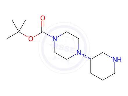 Chemical structure of tert-Butyl 4-(piperidin-3-yl)piperazine-1-carboxylate