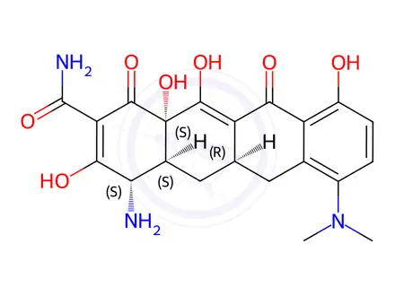 Chemical structure of 4-Dimethyl Minocycline