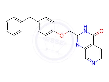 Chemical structure of 2-((4-Benzylphenoxy)methyl)pyrido[3,4-d]pyrimidin-4(3H)-one