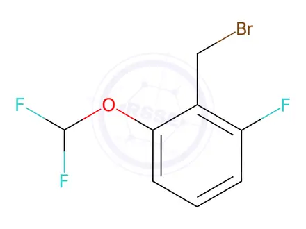 Chemical structure of 2-(Bromomethyl)-1-(difluoromethoxy)-3-fluorobenzene