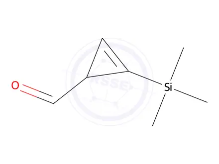 Chemical structure of 2-Cyclopropene-1-carboxaldehyde, 2-(trimethylsilyl)-(9CI)