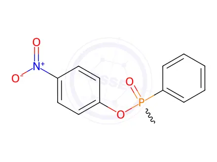 Chemical structure of O-4-(nitrophenyl)methylphenyl phosphinate