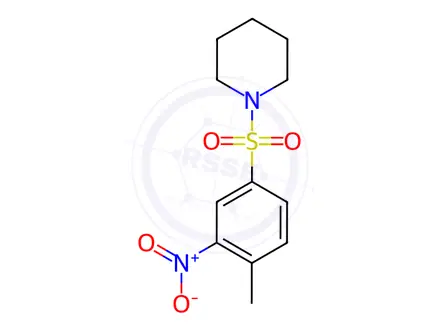 Chemical structure of 1-[(4-Methyl-3-nitrobenzene)sulfonyl]piperidine