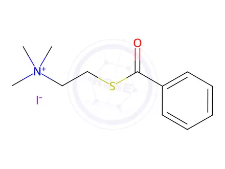 Chemical structure of Benzoylthiocholine (iodide)
