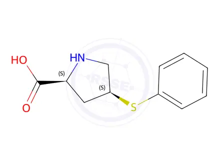 Chemical structure of (2S,4S)-4-(Phenylthio)pyrrolidine-2-carboxylic Acid