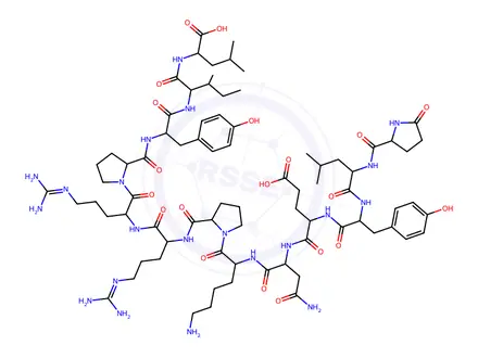 Chemical structure of (D-Tyr11)-Neurotensin