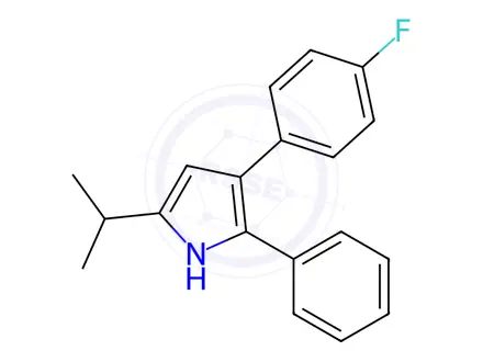 Chemical structure of 3-(4-Fluorophenyl)-5-isopropyl-2-phenyl-1H-pyrrole