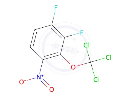 Chemical structure of 1,2-Difluoro-4-nitro-3-(trichloromethoxy)benzene
