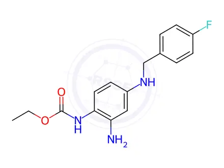 Chemical structure of RETIGABINE